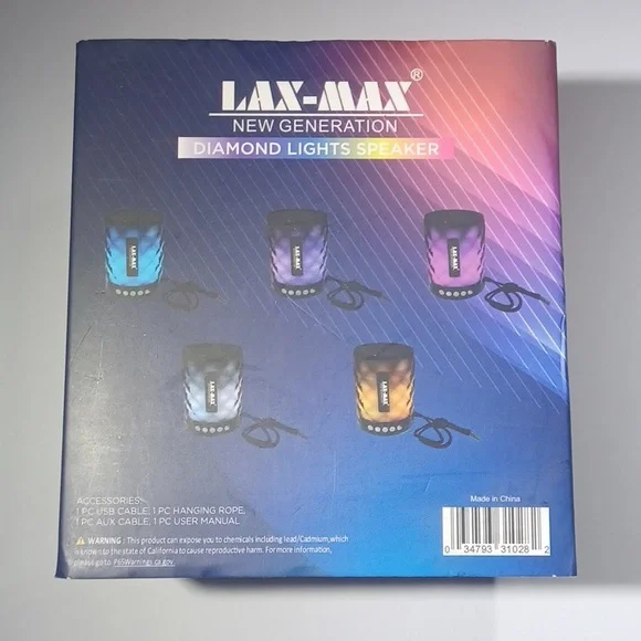 Lax-Max Bluetooth Speaker NWT - Picture 4 of 14